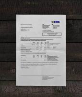 Utility bill | EWE AG | Germany |2