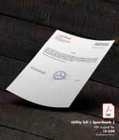 Utility bill | Sportbank | UA |1