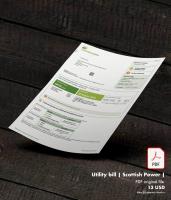 Utility bill | Scottish Power | UK |1