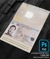 Lithuania Passport 2011+ PSD1