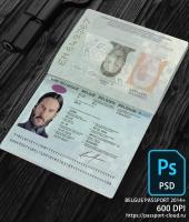 Belgue Passport 2014+ PSD1