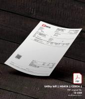 Utility bill | HDATA | CZECH |1