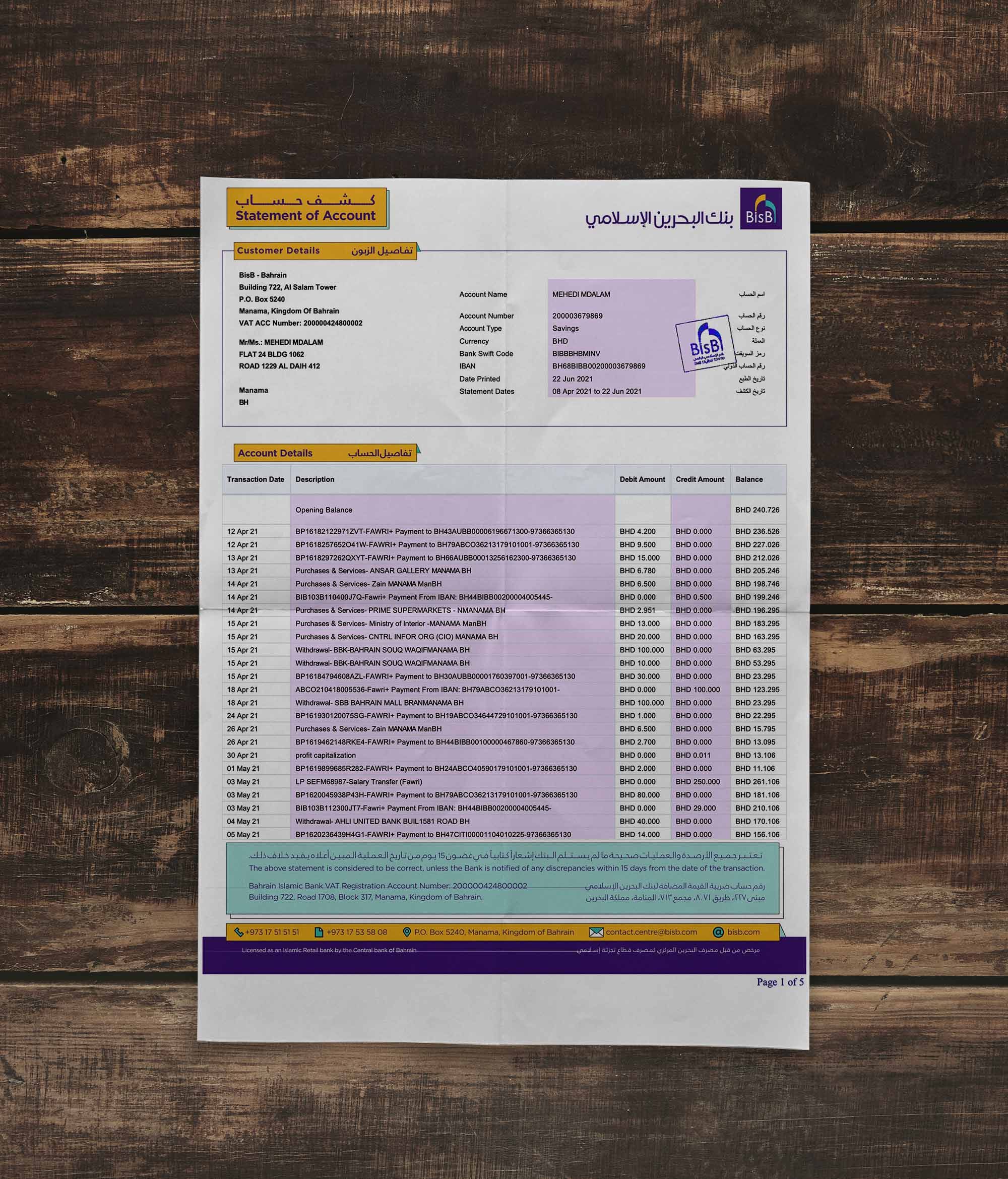 Bahrain Bill-1