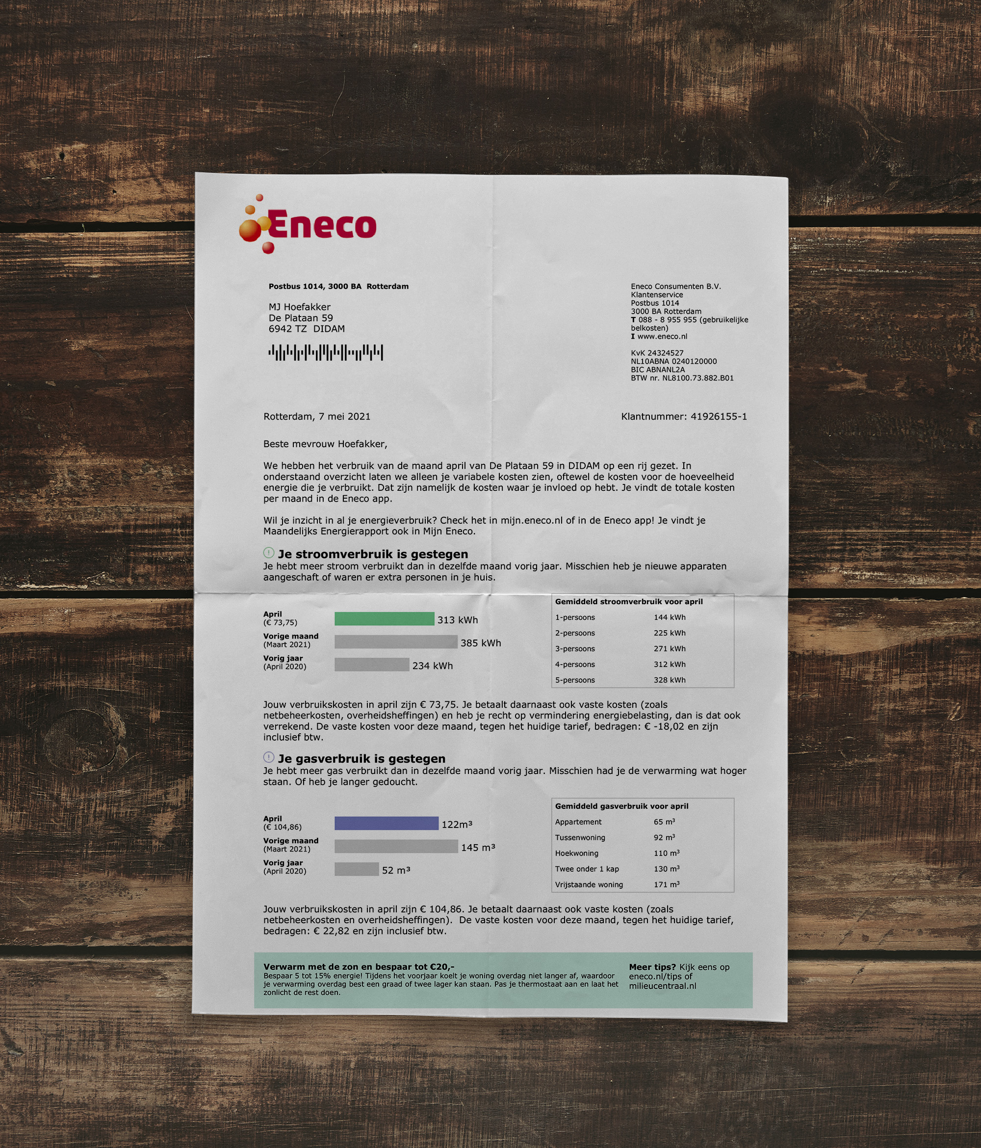 Utility bill  | Eneco | Netherlands-1