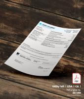 Utility bill | PGE | USA | CA1
