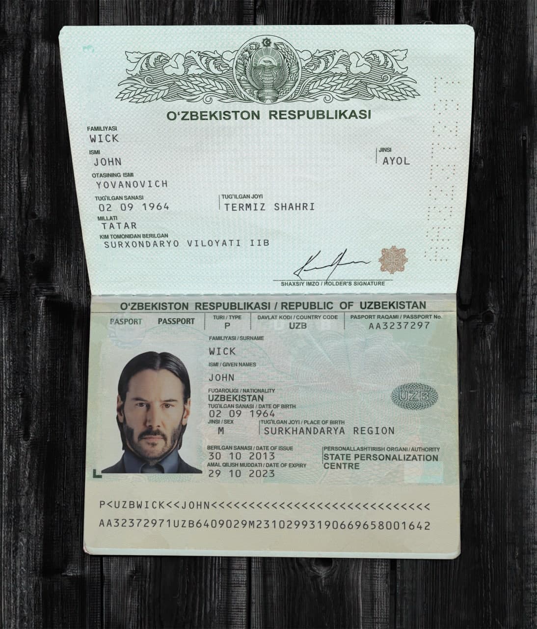 Uzbekistan Passport-1